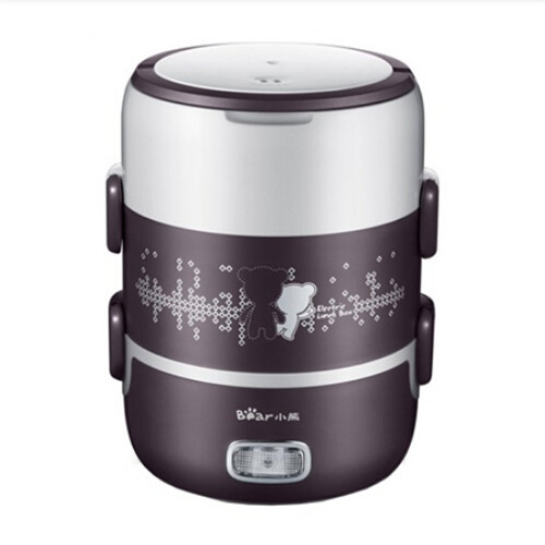 小熊（Bear）DFH-S2123 双层不锈钢蒸煮电热饭盒 2L